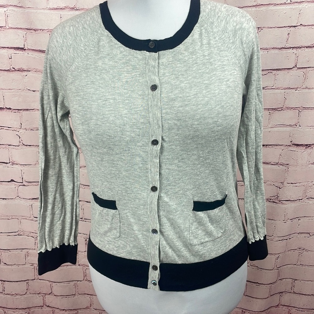 J.Crew Lightweight Gray Cardigan - Size Large